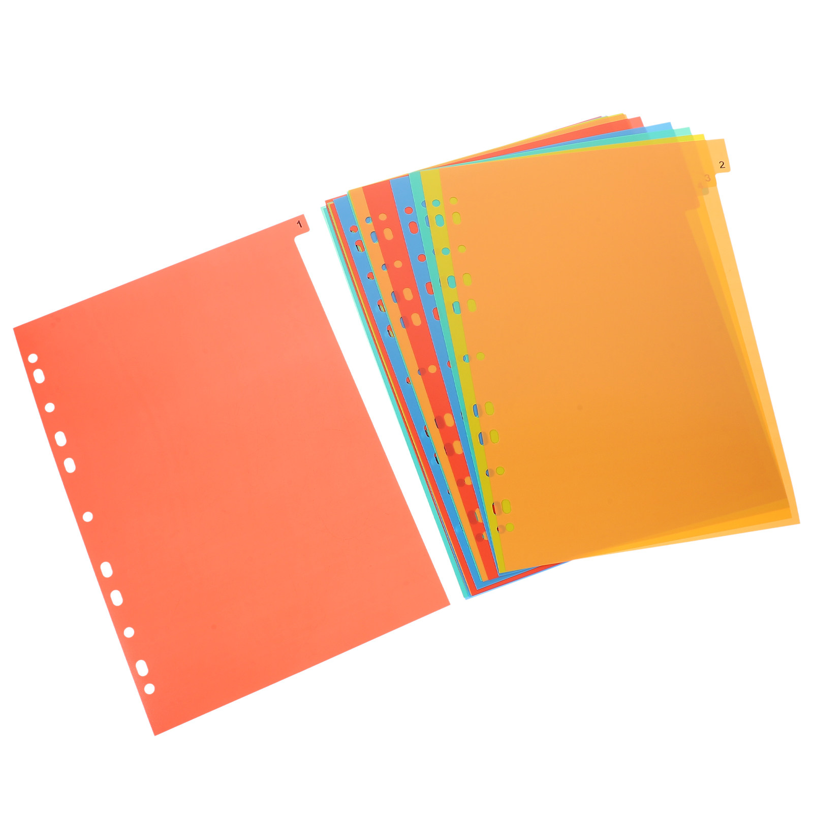 Tab Divider A4 - 20 Hojas de Divisores de Plástico