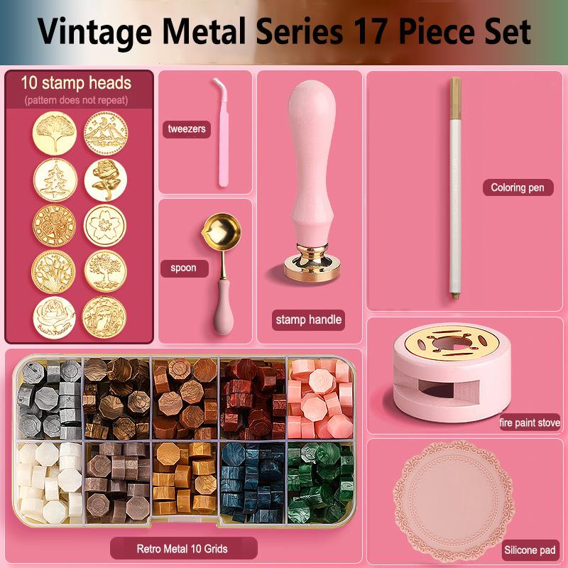 Juego de sellos de cera, Kit d - Wax Seal Stamp Set reseña y precio