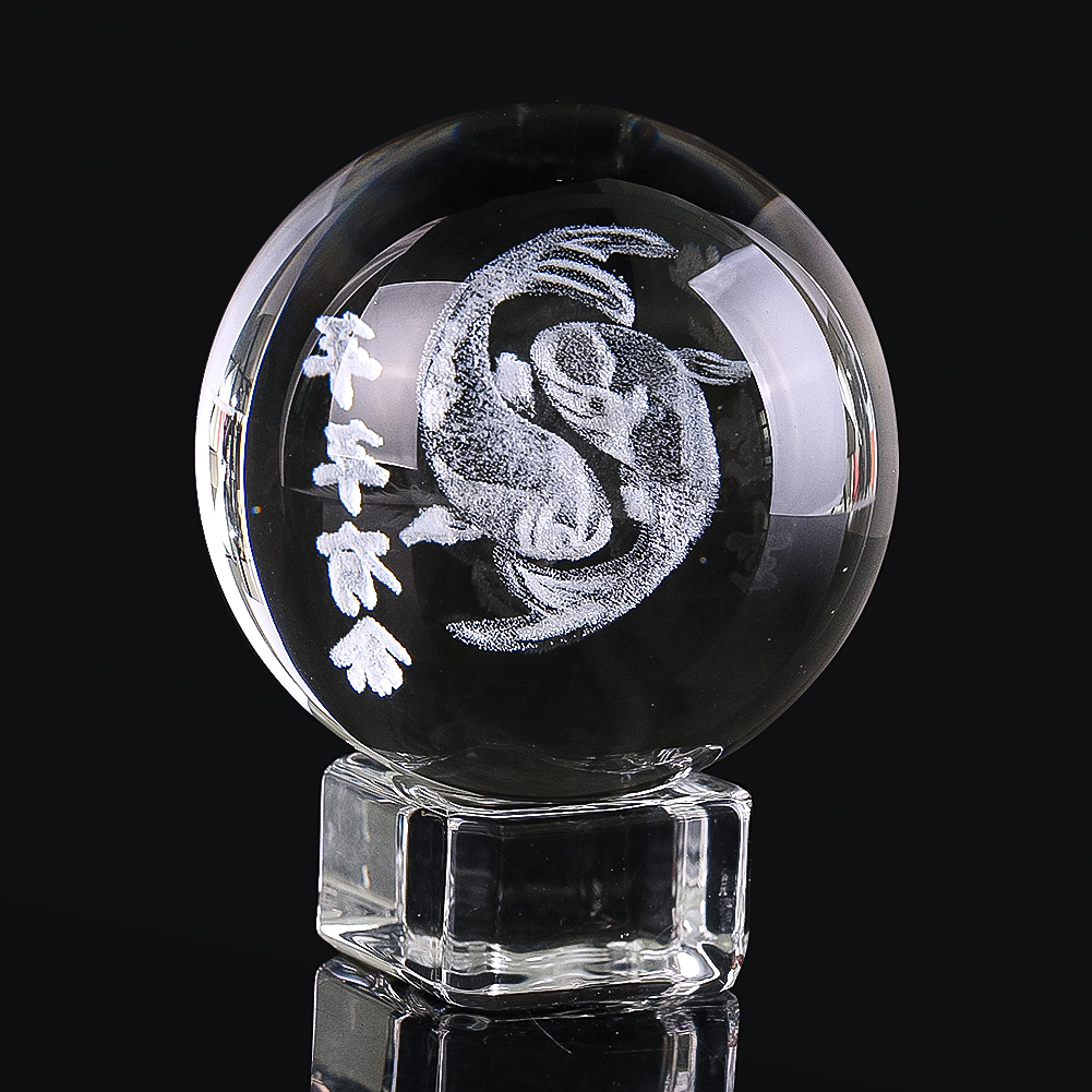 Bola de cristal grabada en 3D, - Paper Weight Crystal reseña y precio