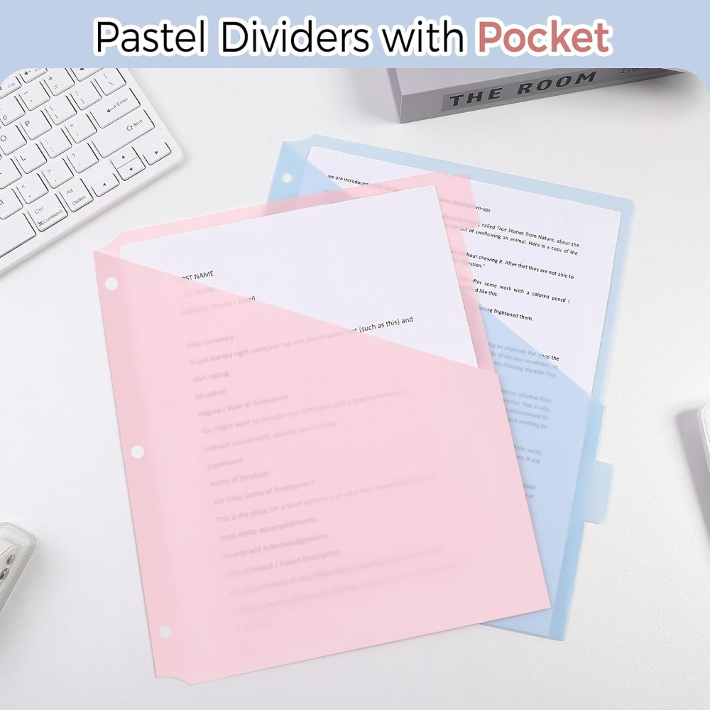 8 piezas de separadores de car - Tab Divider A4 reseña y precio