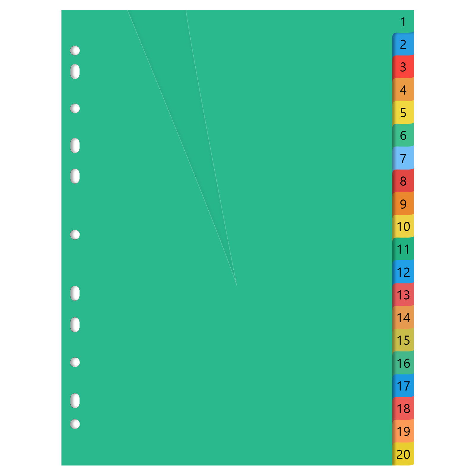 Separadores de pestañas de plá - Tab Divider A4 reseña y precio