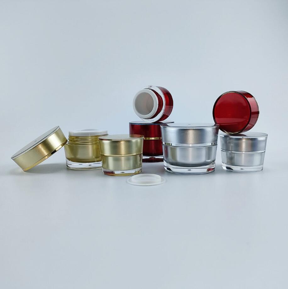 Envase de acrílico dorado y pl - Gel Refill Pack reseña y precio