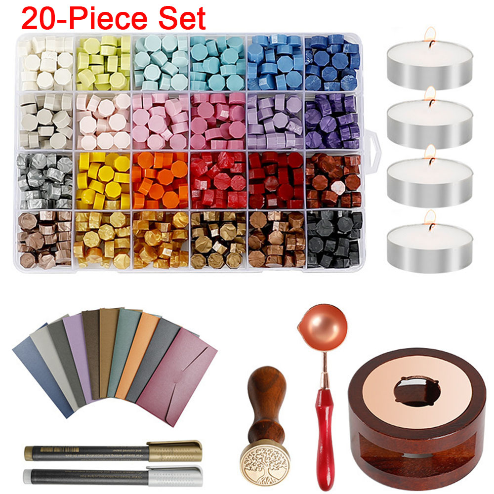 Juego de 20 Sellos de Cera con - Wax Seal Stamp Set reseña y precio